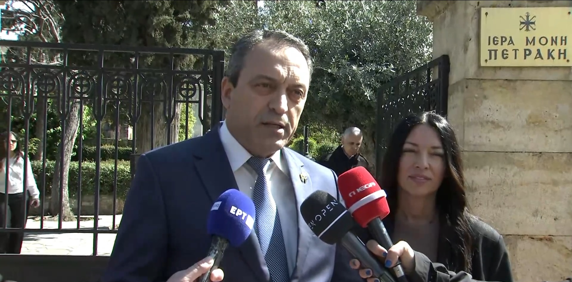 Στη Μονή Πετράκη παρευρέθηκε ο Πρόεδρος της Κ.Ο «ΣΠΑΡΤΙΑΤΕΣ», Βασίλειος Στίγκας, στην Λειτουργία για την Κυριακή της Ορθοδοξίας