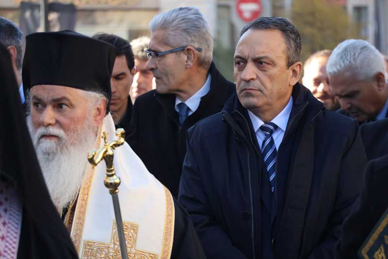 Ο Πρόεδρος της Κ.Ο ΣΠΑΡΤΙΑΤΕΣ, Βασίλης Στίγκας στην 81η επέτειο του Ολοκαυτώματος Καλαβρύτων