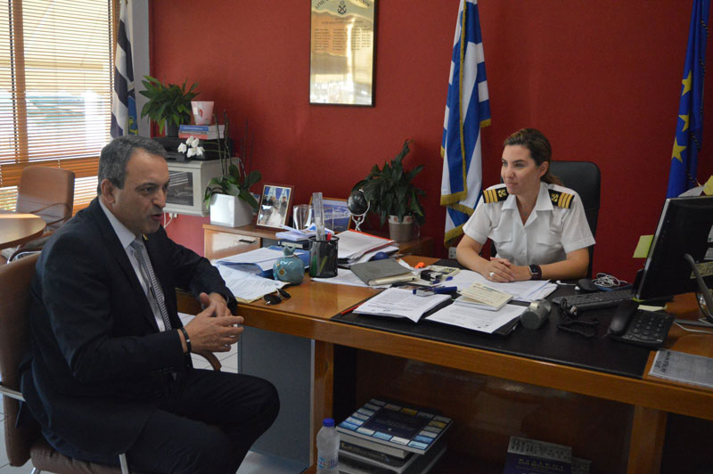 Το Λιμεναρχείο Γλυφάδας επισκέφθηκε ο Πρόεδρος της ΚΟ «ΣΠΑΡΤΙΑΤΕΣ», Βασίλης Στίγκας