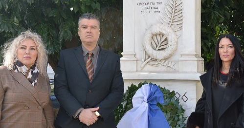 «ΣΠΑΡΤΙΑΤΕΣ»: Κατάθεση Στεφάνου στο Μνημείο των 3 πεσόντων Αξιωματικών στα Ίμια