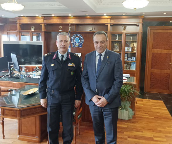 Εθιμοτυπική επίσκεψη του Προέδρου της Κ.Ο. «ΣΠΑΡΤΙΑΤΕΣ» στον Αρχηγό της Ελληνικής Αστυνομίας, Αντιστράτηγο Δημήτριο Μάλλιο
