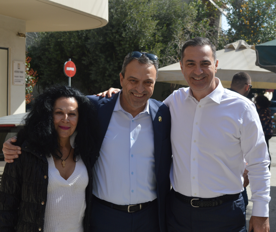 Κλιμάκιο του Πολιτικού Φορέα «ΣΠΑΡΤΙΑΤΕΣ» με επικεφαλής τον Πρόεδρο, Βασίλη Στίγκα στον Βόλο