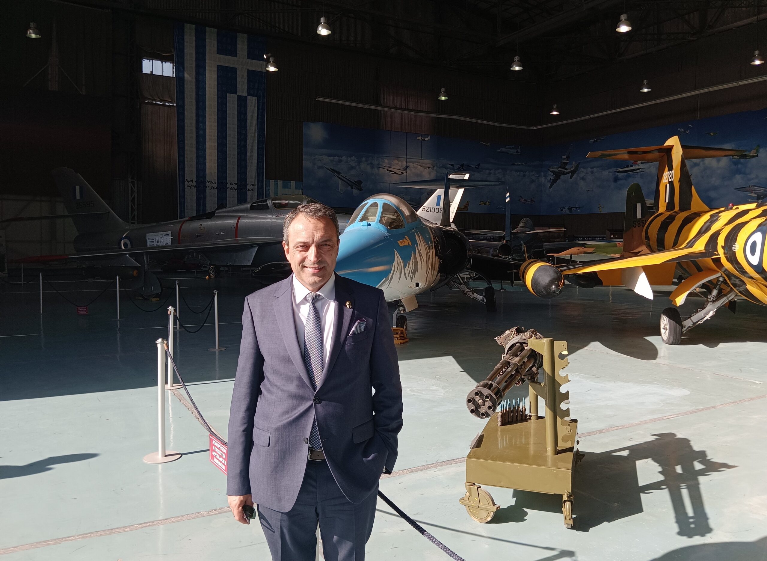 Ο Πρόεδρος των «ΣΠΑΡΤΙΑΤΩΝ», Βασίλειος Στίγκας, στην Εορτή του Προστάτη της Πολεμικής Αεροπορίας