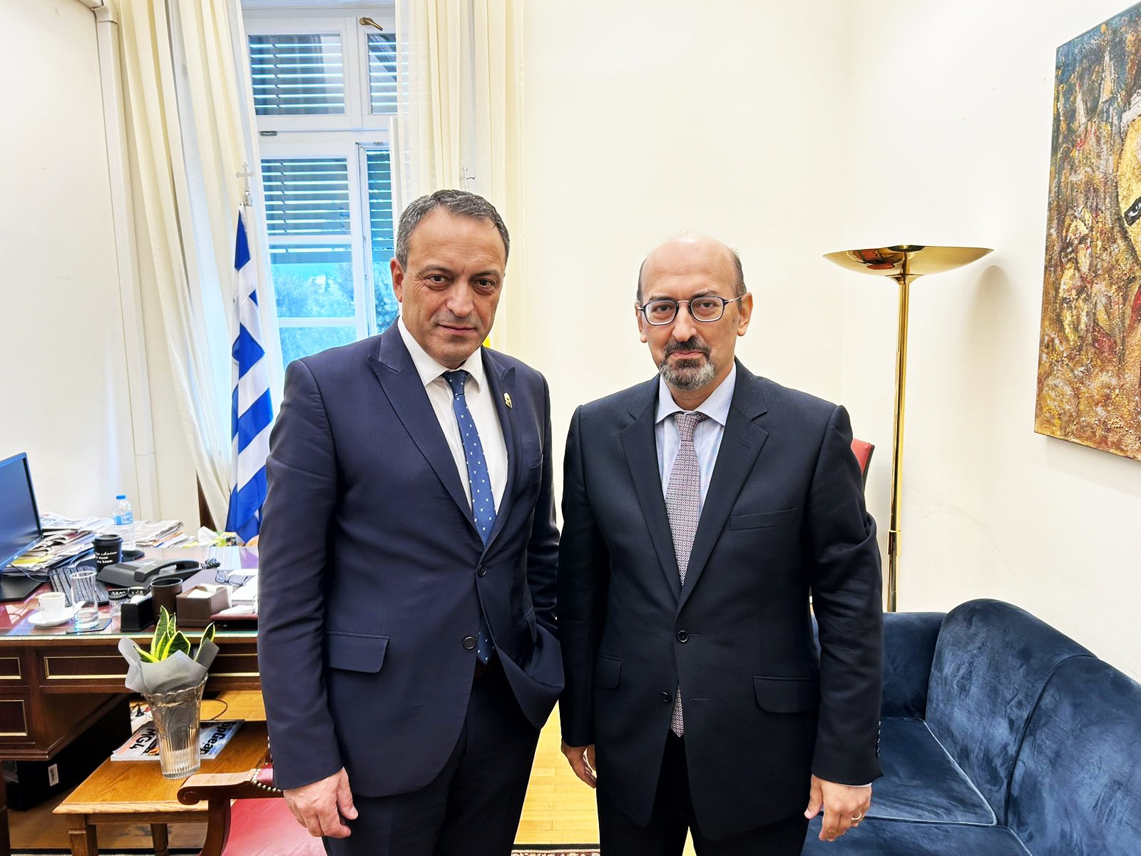 Συνάντηση Προέδρου «ΣΠΑΡΤΙΑΤΩΝ», Β. Στίγκα, με τον Πρέσβη της Αρμενίας - «Το Αρτσάχ δεν κείται μακράν!»