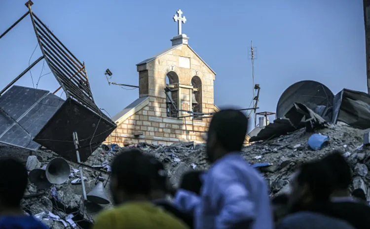  Η κυβέρνηση Μητσοτάκη σιωπά μπροστά στο έγκλημα πολέμου κατά της Ελληνικής Ορθόδοξης Εκκλησίας του Αγ. Πορφυρίου στη Γάζα