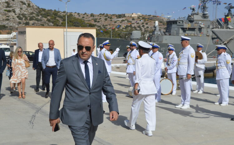  Στην τελετή ονοματοδοσίας και ένταξης στο Πολεμικό Ναυτικό του Πλοίου Γενικής Υποστήριξης – Ειδικών Επιχειρήσεων “ΠΕΡΣΕΑΣ”, έδωσε το παρών ο Πρόεδρος των «ΣΠΑΡΤΙΑΤΩΝ» στον ναύσταθμο Σαλαμίνας 