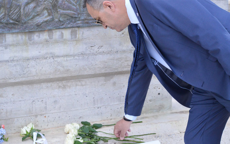 Ο Πρόεδρος των ΣΠΑΡΤΙΑΤΩΝ Βασίλης Στίγκας στο Μνημόσυνο για τα θύματα της φωτιάς στο Μάτι